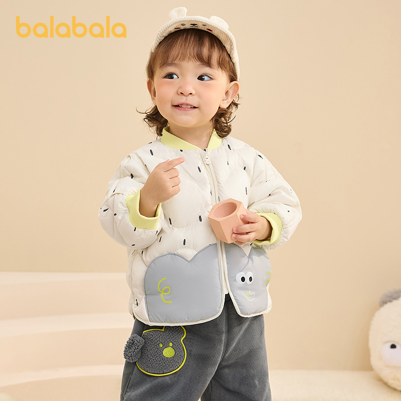 巴拉巴拉羽绒服男童女童外套三防