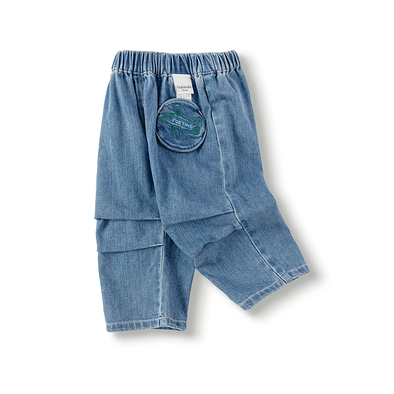 巴拉巴拉长裤男童工装伞兵牛仔裤