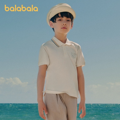 巴拉巴拉短袖t恤男童polo领上衣