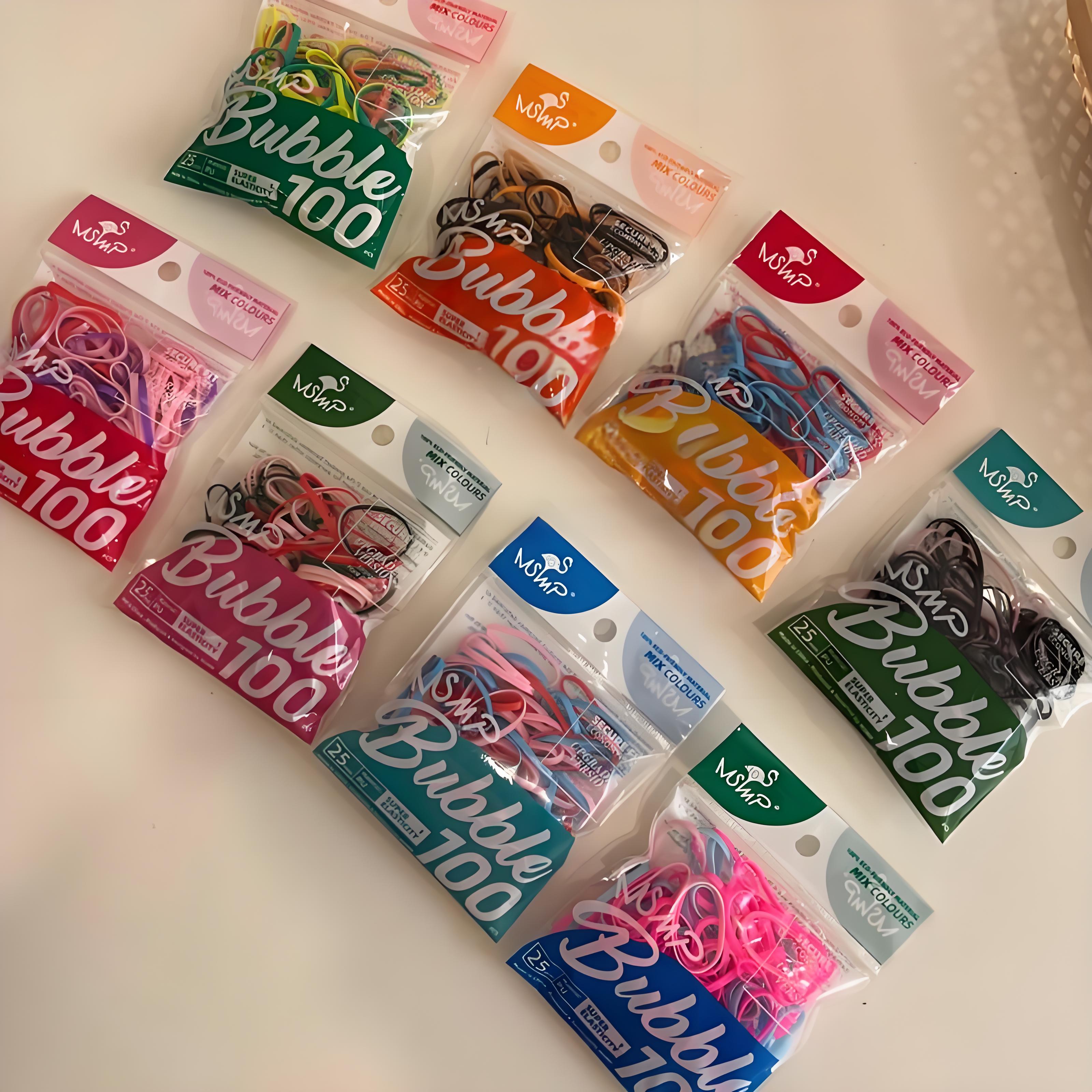 100条装~基础弹力发绳糖果色发饰