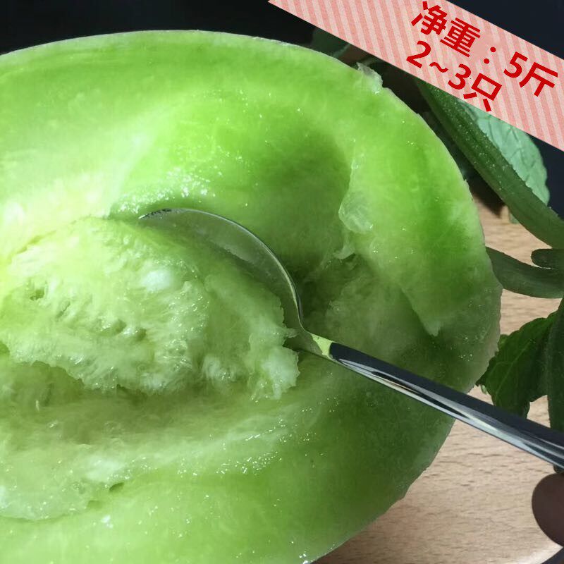 正宗上海南汇玉菇甜瓜5斤2~3只 绿肉瓜香瓜玉茹蜜瓜新鲜水果玉姑
