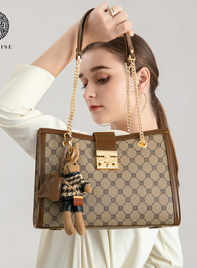 JOSEPHINE约瑟芬女包2022秋冬新款印花系列富婆包时尚手提包7650