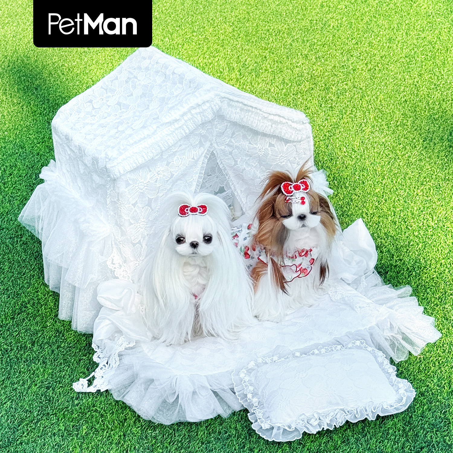 【PetMan】梦中的婚礼宠物小屋猫狗婚礼浪漫轻奢婚纱原创定制狗窝