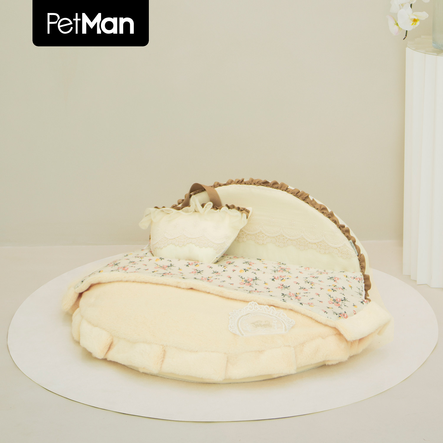 PetMan小猪查理怦然心动公主床原创狗猫通用法式轻奢可拆洗宠物窝