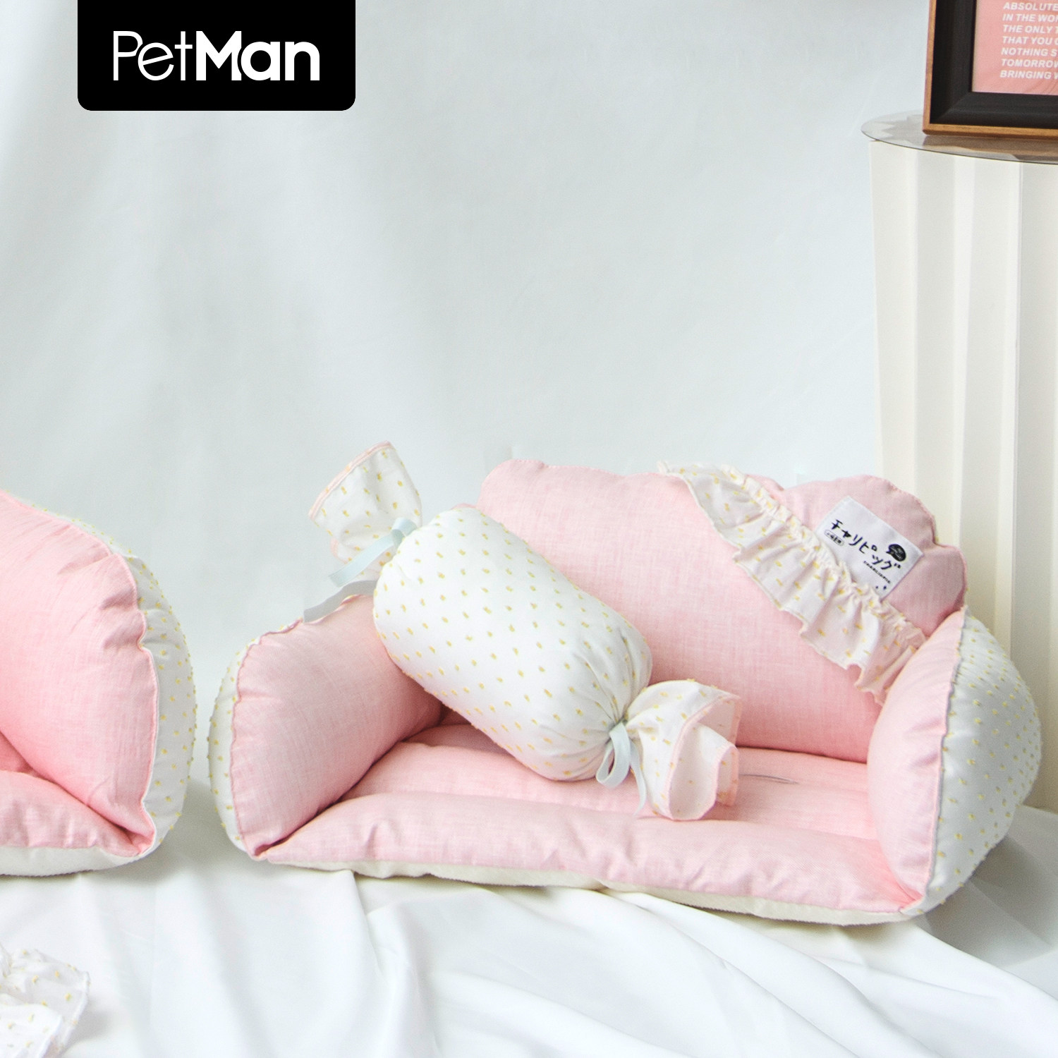 夏日清凉PETMAN猫狗亚麻羽绒棉