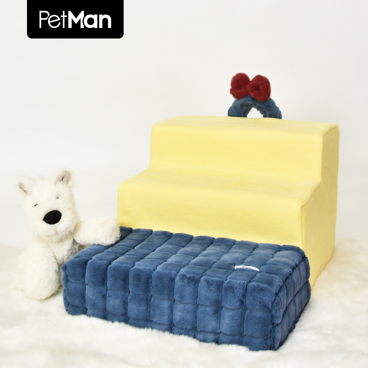 毛茸茸软脚踏楼梯，保护关节