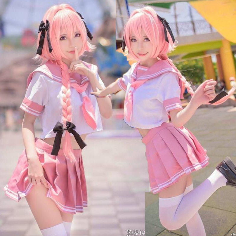 fate阿福 阿斯托尔福水手服套装cosplay服装fgo 假发女装大佬