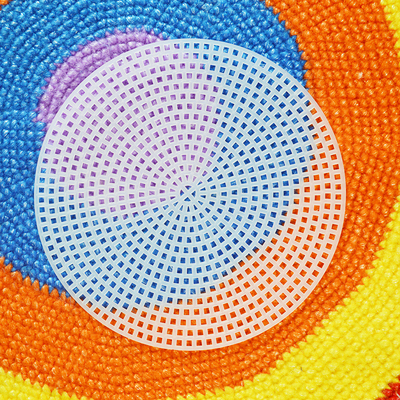 圆形网格片编织定型网格