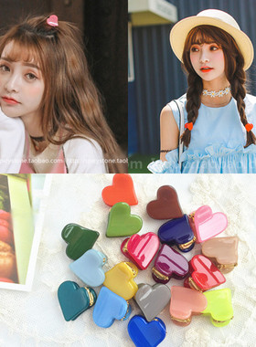 韩国进口 AZNAVOUR AZ正品 爱心桃心水晶果冻刘海夹/小抓夹/边夹