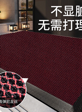大门口入户地垫家用新款红色门垫耐脏防滑高级感进门玄关门口脚垫