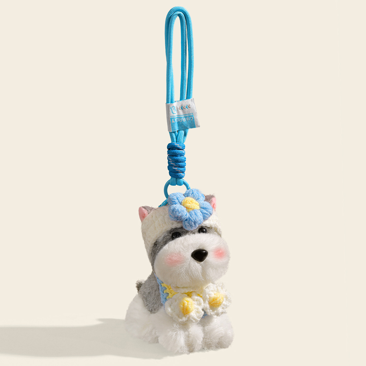 雪纳瑞小狗汽车钥匙扣挂件可爱包包挂饰毛绒公仔书包配饰创意礼物