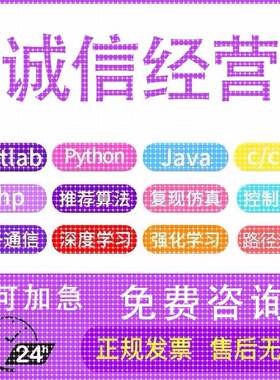matlab程序代编图像信号处理算法python深度机器学习神经网络优化