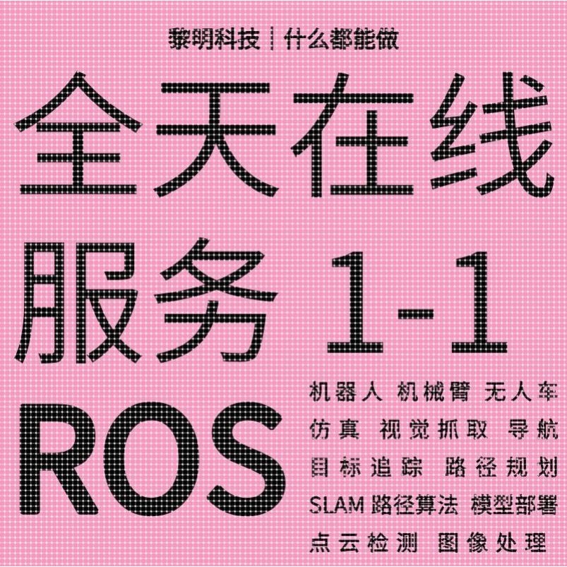 ROS代做代码开发机械臂仿真机器人程序设计指导安装视觉抓取运动