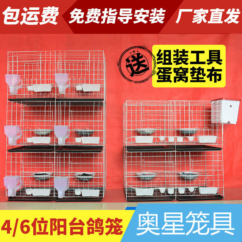 鸽子笼养殖笼大号家用阳台室外鸽子配对繁殖专用鸽舍鸽棚包邮鸽笼