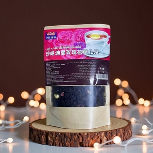 新疆伊犁沙合迪丽玫瑰花瓣茶红茶民族饭店特色组合型花茶120g包邮