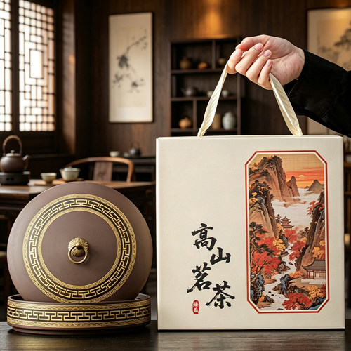 普洱茶饼包装盒福鼎白茶357克单饼礼盒空盒礼品盒通用收纳盒定制