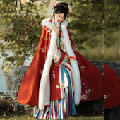 锦宣阁原创 外套 汉服女明制冬袄加绒加厚披风日常冬季 黛玉 冬款