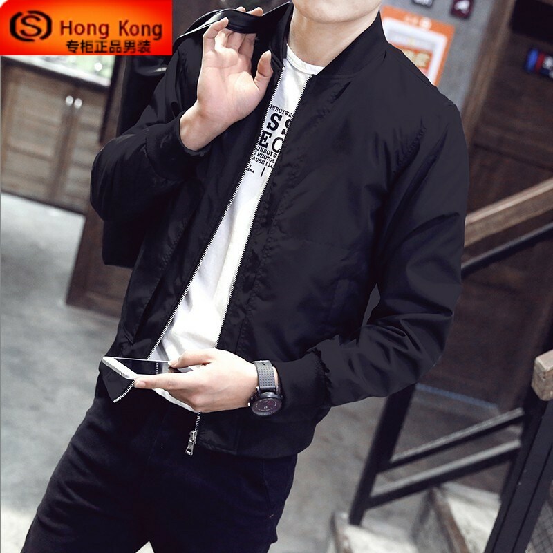 夹克男春秋季2025新款韩版潮流棒球服高端潮牌简约大码男士外套