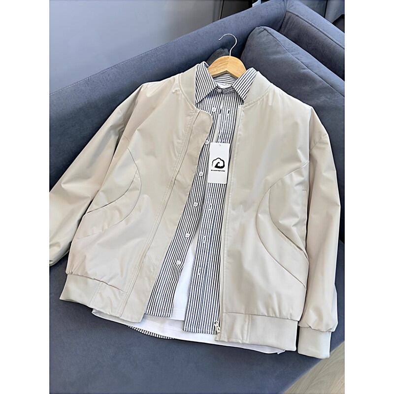 高级感飞行员夹克男士外套春秋季2025新款宽松短款棒球服潮流男款