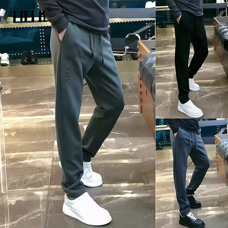 休闲裤男2025新款春秋季潮牌宽松束脚运动长裤子男士百搭小脚卫裤