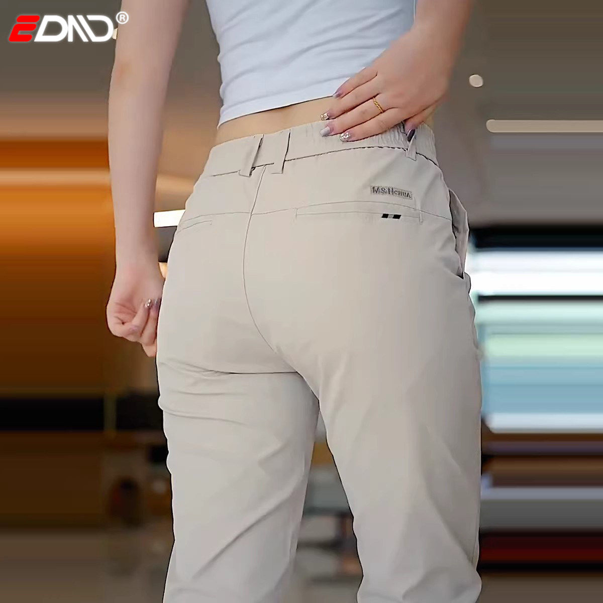 高端男士休闲裤2026新款春夏季薄款男裤商务修身弹力直筒裤子男款