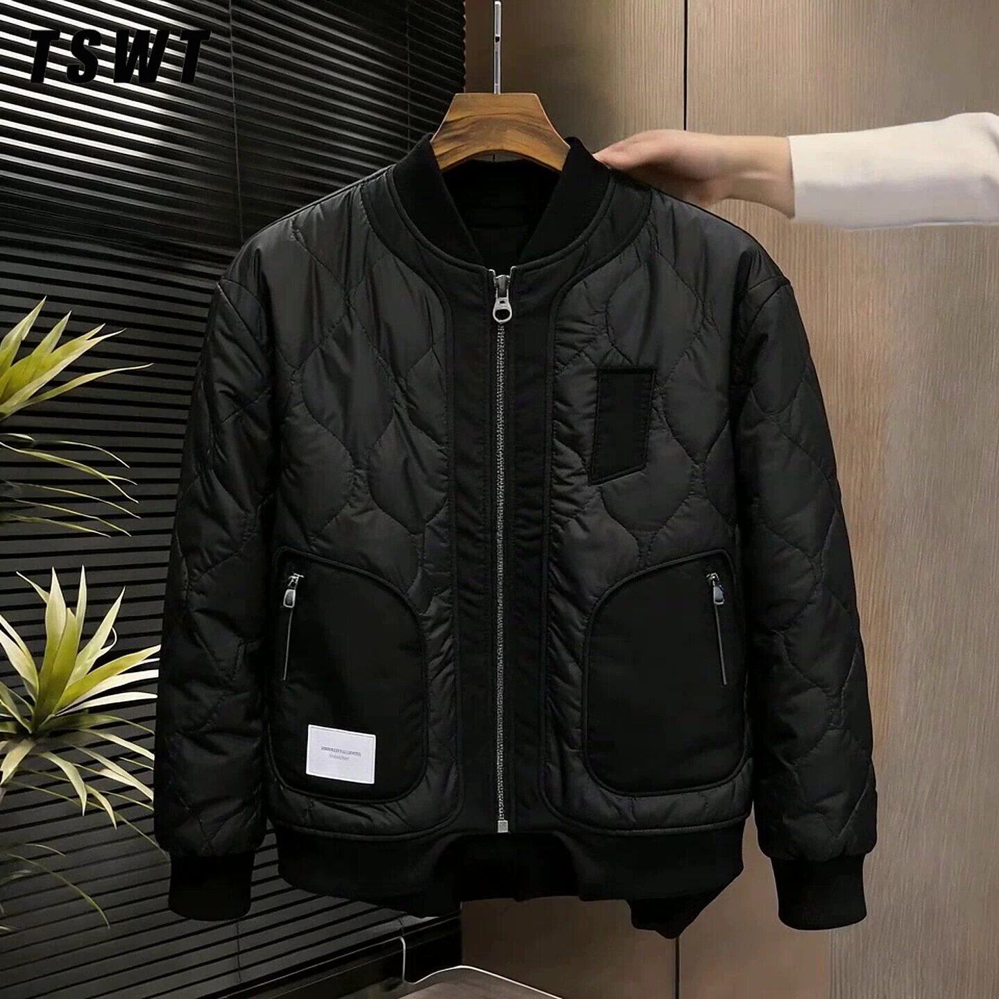 高端黑色葫芦纹立领棉服外套男士秋冬2026新款加绒保暖休闲棒球服