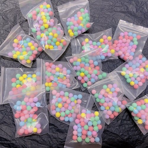 马卡龙色糖豆豆珠子糖果配件