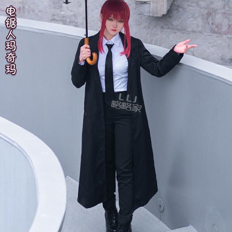 电锯人 链锯人 玛奇玛cos服动漫cospaly服装全套女假发