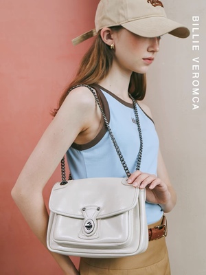 Billie Veromca流浪包小众复古质感斜挎包高级包包女单肩包链条包