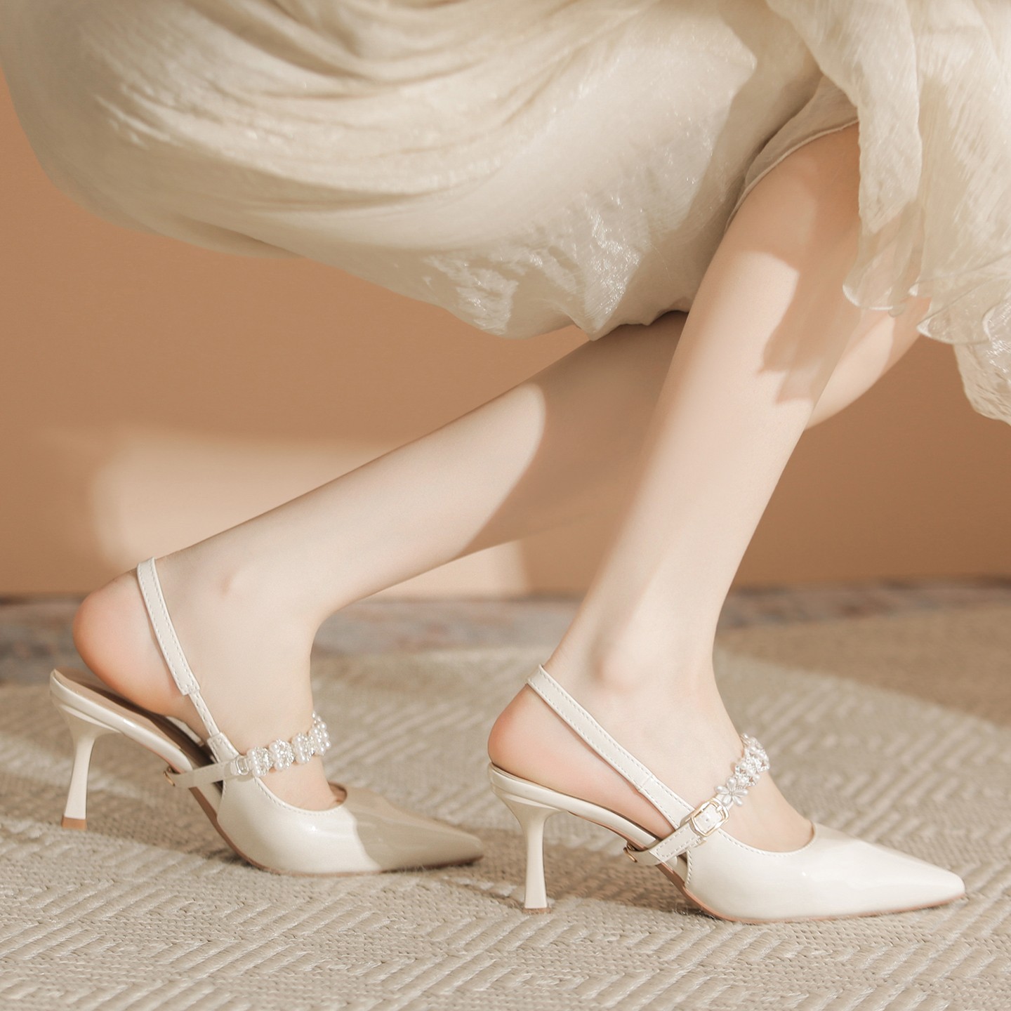 一字带包头凉鞋女夏外穿