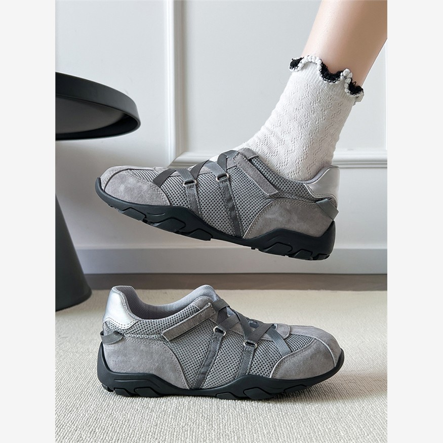 休闲鞋女透气运动鞋交叉