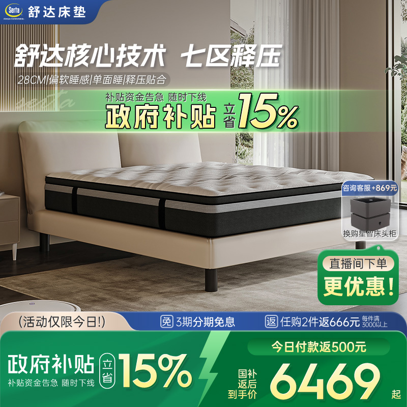 舒达MIRACOIL弹簧乳胶床垫