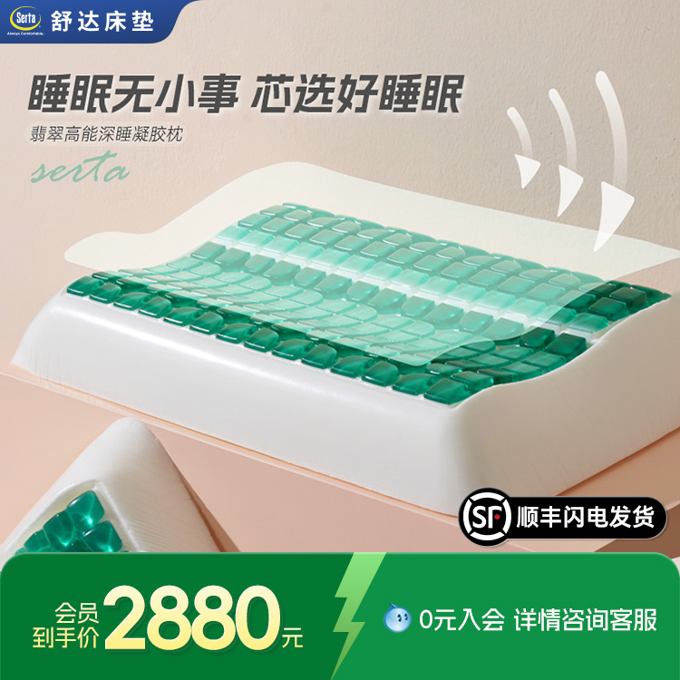 Serta/舒达翡翠高能深睡凝胶枕