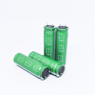 短脚法拉2.7V70/15F/30F/100F 长牛脚3V150F万裕黄金电容后备电源