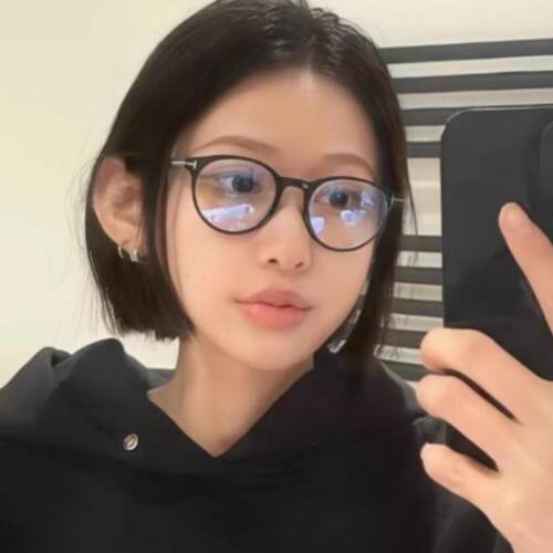 复古黑框猫眼眼镜女学生可素颜TR超轻眼睛框架近视镜配度数平光镜