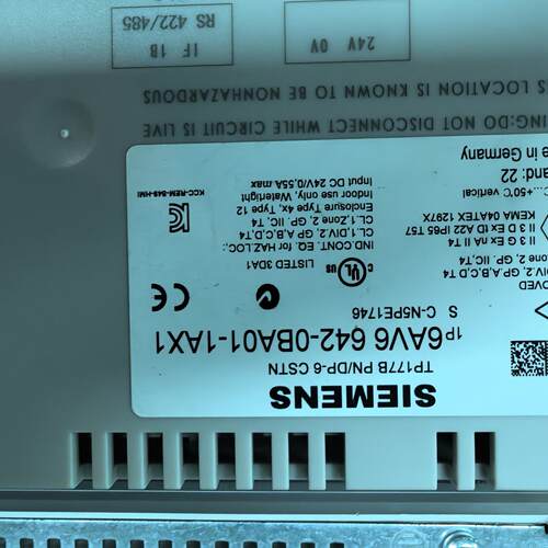 议价6AV6 642-0BA01 触摸屏 TP177B 工控人机界面维修