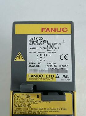 议价A06B-6117-H103 发那科aiSV20工业自动化伺服驱动器维修