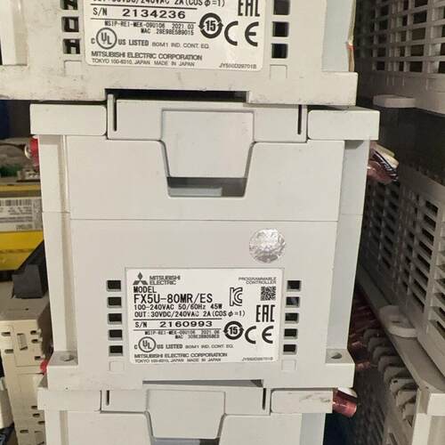议价FX5U-80MR/ES PLC控制器 21年份工控自动化模块维修