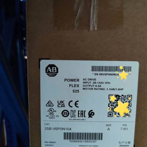 议价25B-V6P0N104 AB POWER FLEX 525 交流变频器 工控配件维修
