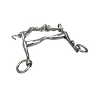 weymouth 马术用品马口衔铁 bit 马具马嚼子 12.5cm不锈钢马衔