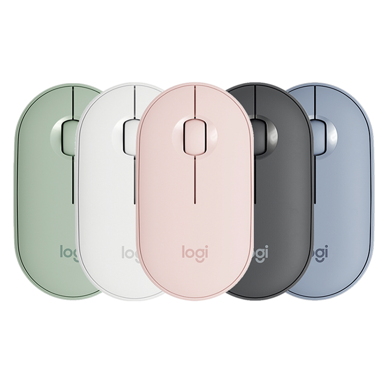 官方旗舰店罗技Logitech pebble办公无线蓝牙静音鼠标女生电脑 电脑硬件/显示器/电脑周边 无线鼠标 原图主图