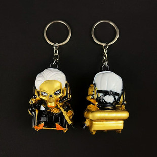 三角洲行动周边 红狼钥匙扣鸭影鹅踪挂饰蚀金玫瑰书包金属挂件