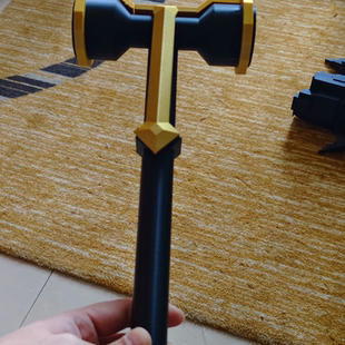 英雄联盟双城之战杰斯奥术之锤3d打印非常有手感可定制拼装个锤子