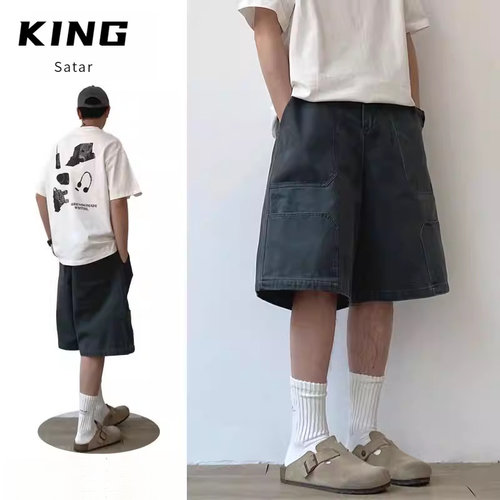 日系复古水洗纯棉做旧工