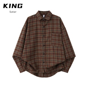 潮流百搭休闲外套 日系港风ins宽松衬衣男生夏季 2026字母长袖 衬衫