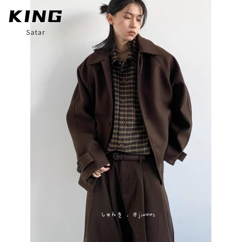 拉链立领插肩夹克男女春秋肌理感条纹中性设计感纯色休闲外套上衣