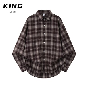 潮流百搭休闲外套 日系港风ins宽松衬衣男生夏季 2026字母长袖 衬衫