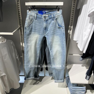 lee拉链长裤水洗男士牛仔裤