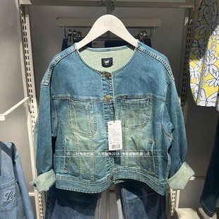 A09141 女士复古蓝牛仔夹克外套LWT011240209218 Lee正品 2025秋款