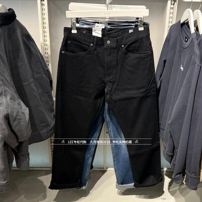 Lee拉链男士直筒牛仔裤